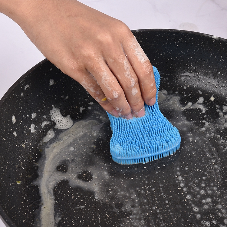 Multi-color PE dishwashing brush soap cleaning cloth heat - insulated decontamination pan dish dishwashing brush